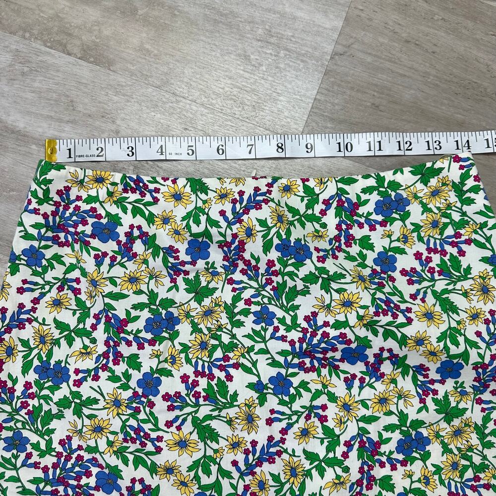 Vintage Ralph Ralph Lauren Spring Floral Ruffle Bottom Skirt Size 4 - Picture 3 of 5